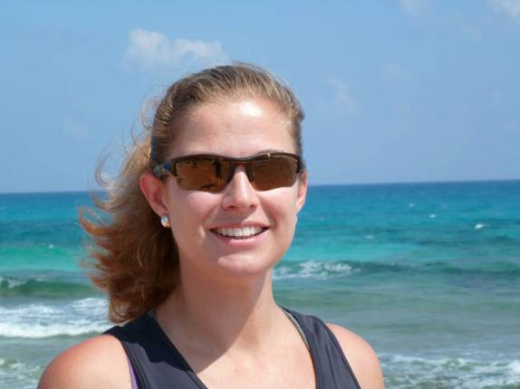 Pronta para uma corrida na costa da Isla Mujeres, na costa caribenha no sul do México